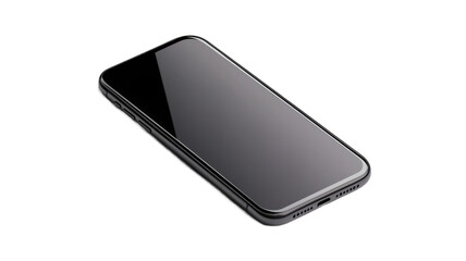 Modern Smartphone or Cell Phone Mockup. Isolated PNG, Design Blank. Advertisement or Project Object.