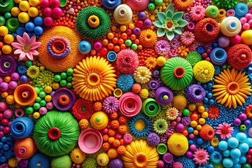 High angle striking and lively colorful background wallpaper