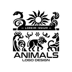 Animals Vector Logo Design