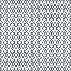 Fototapeta premium Round elements with dots and dashes are repeated and mirrored.