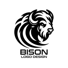Bison Vector Logo Design