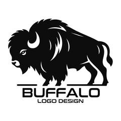 Obraz premium Buffalo Vector Logo Design