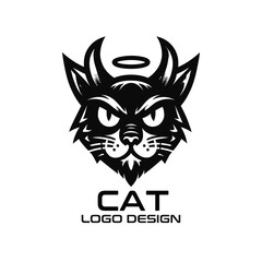 Fototapeta premium Cat Vector Logo Design