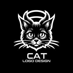 Cat Vector Logo Design