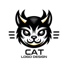 Cat Vector Logo Design