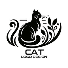Cat Vector Logo Design