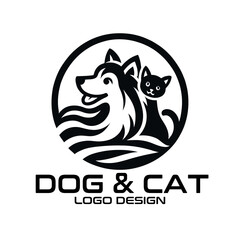 Dog And Cat Vector Logo Design