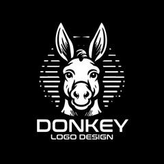 Donkey Vector Logo Design