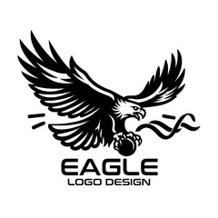 Naklejka premium Eagle Vector Logo Design