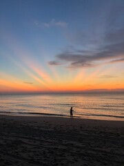 Fototapeta premium Serene Beach Sunrise