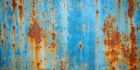 Rustic blue weathered metal texture with rust and corrosion , weathered, metal, texture, blue, rust, corrosion, aged, distressed