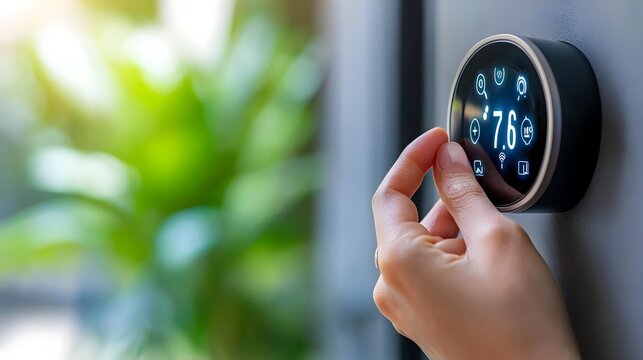 Smart home device allowing user to conveniently control and optimize lighting and temperature settings for an efficient comfortable and modern living experience in a connected home environment
