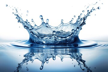 High angle view of water splashing