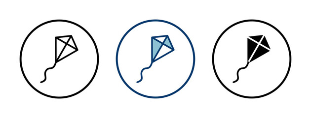 Kite icon vector isolated on white background. kite vector icon.