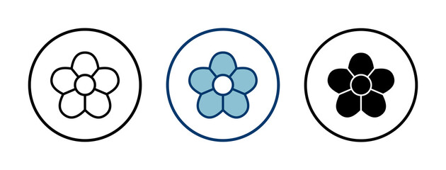 Obraz premium Flower icon vector isolated on white background. flower vector. flower symbols