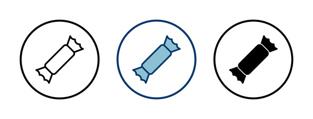 Candy icon vector isolated on white background. Candy vector icon