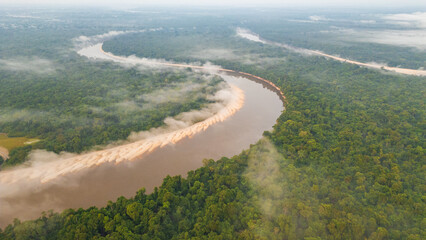 AERIAL PHOTOS OF THE NANAY RIVER IN THE PERUVIAN AMAZON, IGAPOS OR BLACK WATER RIVERS OF THE AMAZON, IN THE ALLPAHUAYO MISHANA NATIONAL RESERVE