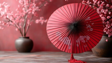 Lunar New Year background with a golden rat zodiac symbol and fireworks in papercut style