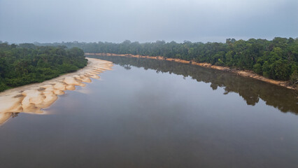 AERIAL PHOTOS OF THE NANAY RIVER IN THE PERUVIAN AMAZON, IGAPOS OR BLACK WATER RIVERS OF THE AMAZON, IN THE ALLPAHUAYO MISHANA NATIONAL RESERVE