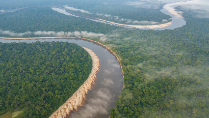 AERIAL PHOTOS OF THE NANAY RIVER IN THE PERUVIAN AMAZON, IGAPOS OR BLACK WATER RIVERS OF THE AMAZON, IN THE ALLPAHUAYO MISHANA NATIONAL RESERVE