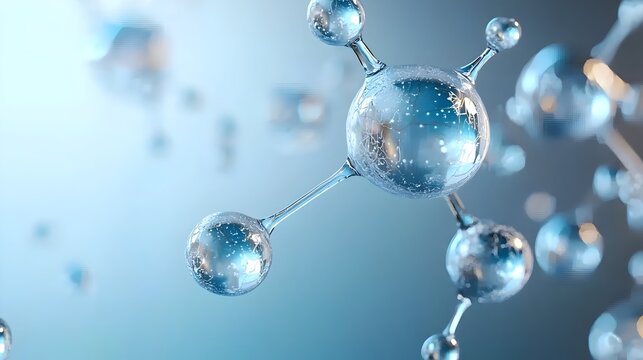 Captivating close up view of water molecules in constant motion visually representing the dynamic energy and life sustaining nature of this essential element