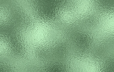 Soft green Foil Texture Background with Glass Effect or sea green glass texture. foil texture background with a glass effect, start with a rich, dark green base. Apply a metallic © Fauzi