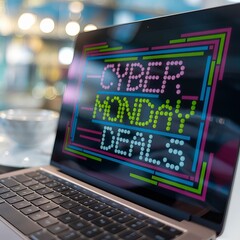 Fototapeta premium Cyber Monday background