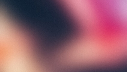 Pink magenta orange abstract soft grainy gradient backdrop design, smooth vibrant multicolor gradient with noisy bright, shine, glowing, mesh background, banner or poster