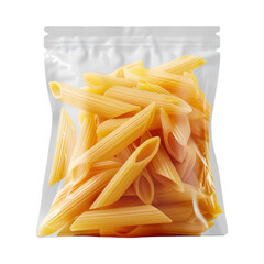 Pasta in a Plastic Bag isolated on transparent background