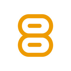 Monogram 8. Number 8. Number 8 design logo. Monogram letter mark 8 logo design. Monogram design vector logo. Monogram number 8 logo design. Simple number 8 monogram. Monogram 8 design logo.
