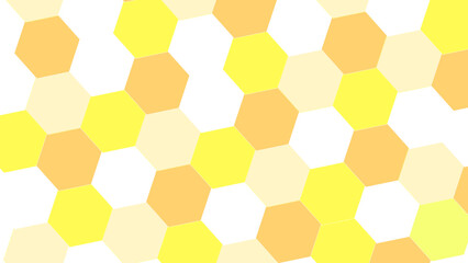 Render of an abstract, bright and colorful hexagon mosaic wallpaper. Vibrant hexagon wallpaper, Abstract Hexagon Pattern