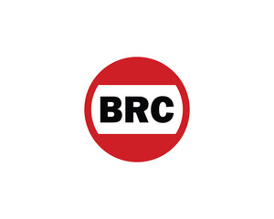 BRC logo design vector template. BRC