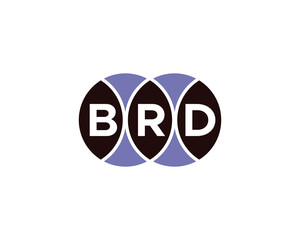 BRD logo design vector template. BRD
