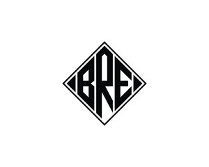 BRE logo design vector template. BRE
