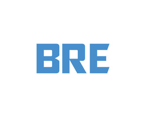 BRE logo design vector template. BRE