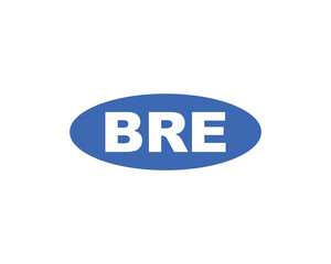 BRE logo design vector template. BRE