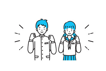 中学生　同級生　