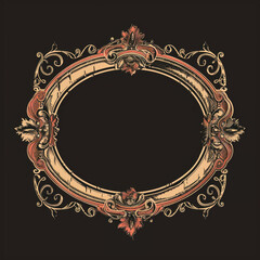 Antique shop sale banner featuring vintage fonts and classic ornamentation