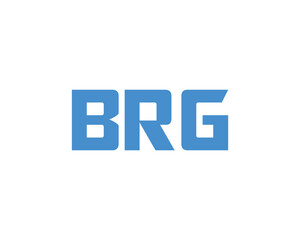 BRG logo design vector template. BRG