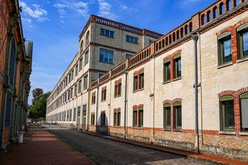 Ancient Menier Chocolate Factory in Noisiel, Paris Region, France