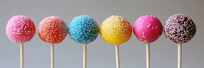 colorful candy lollipops