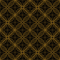 Luxury and elegant vector ethnic batik pattern template