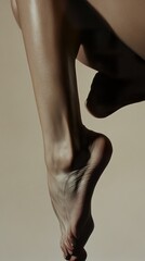 Close-Up of a Human Foot: A Study in Form and Texture
