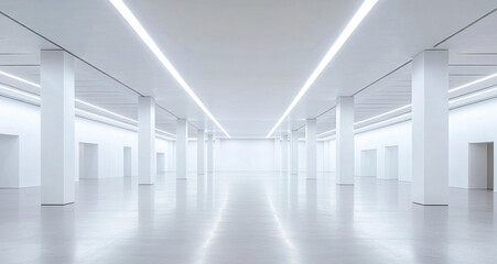 Clean building interior space background