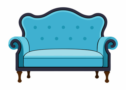 recommend clip art: Loveseat silhouette vector illustration