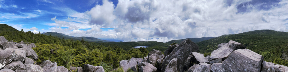 長野県　「苔の森」の高見石からの絶景【白駒池・八千穂高原】