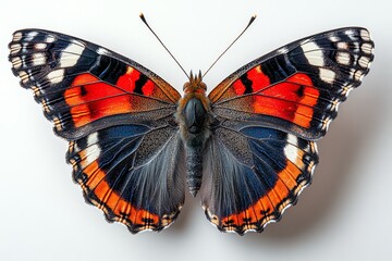 red admiral butterfly with bold black wings 