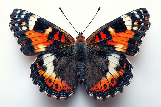 red admiral butterfly with bold black wings 