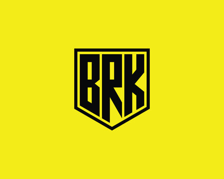 BRK logo design vector template. BRK