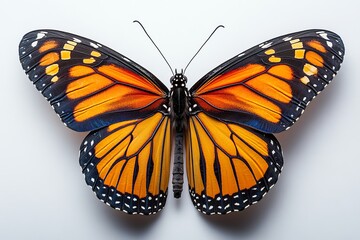 Obraz premium monarch butterfly with bold orange and black wings